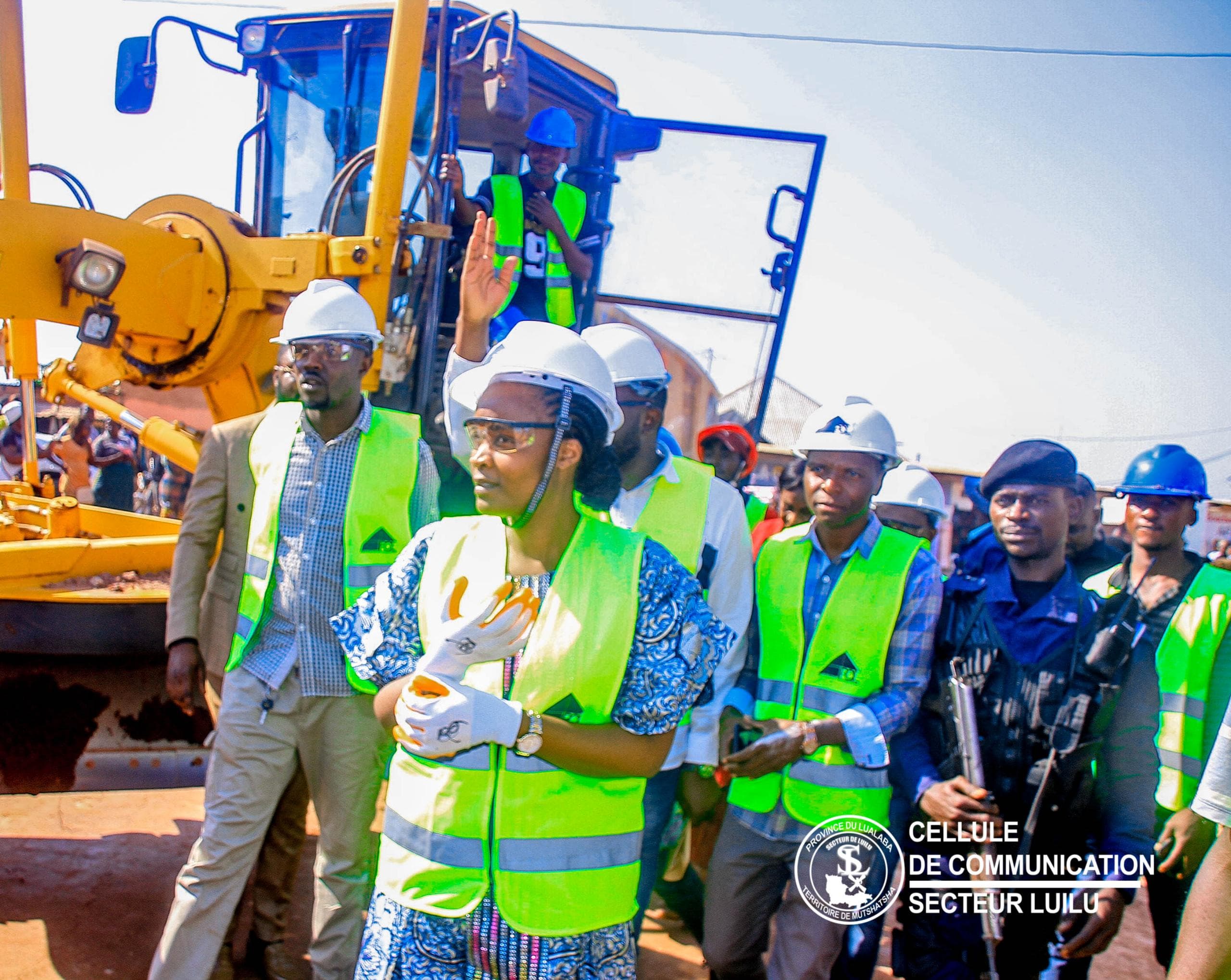 Visite de chantier au Secteur de Luilu